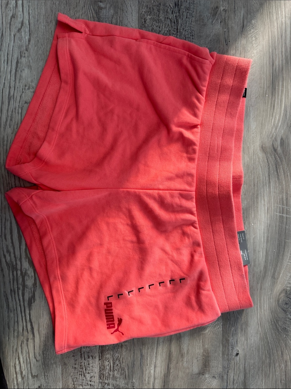 Puma Coral Pink Athletic Shorts